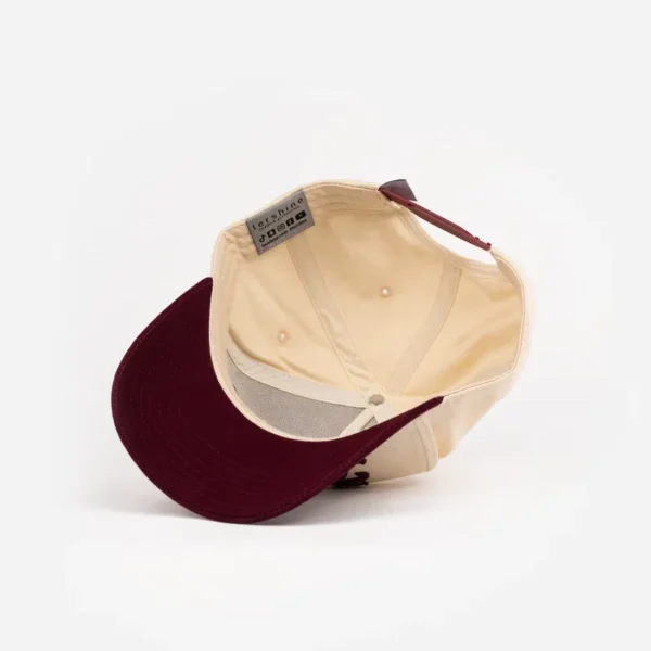 Baseball Pet - Tershine Time - Off White/Maroon - Afbeelding 3