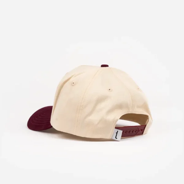 Baseball Pet - Tershine Time - Off White/Maroon - Afbeelding 4