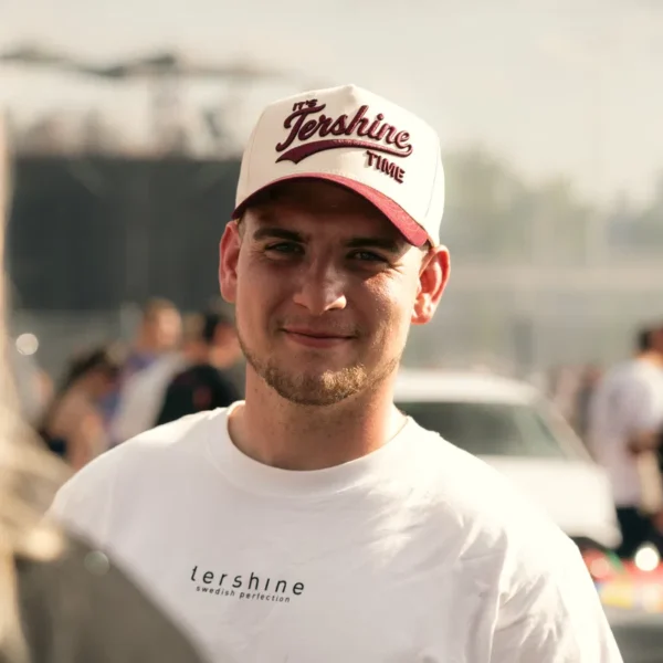 Baseball Pet - Tershine Time - Off White/Maroon - Afbeelding 6